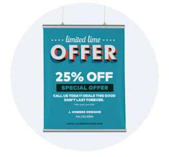 海報(bào)印刷展示選項(xiàng)有哪些？